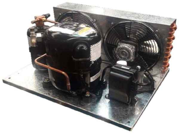 UNIDAD COND. 3/4 HP R-404A MONOF. MT S/TUBO 2 FORZ.
